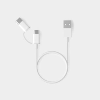 مشخصات و قیمت خرید کابل شارژر دو سر شیائومی SJX01ZM