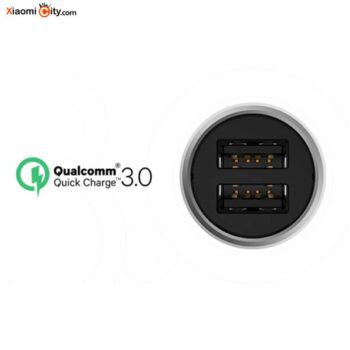 سرعت شارژشارژر فندکی شیائومی QC 3.0 مدل CC02CZM