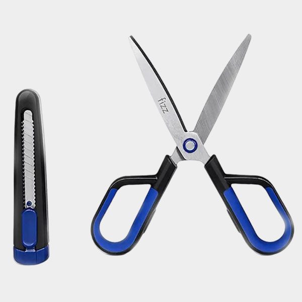 Fizz-FZ21213-SB-Scissor-and-cutter-xiaomicity-1 خرید ست قیچی و کاتر FIZZ FZ 21213-SB